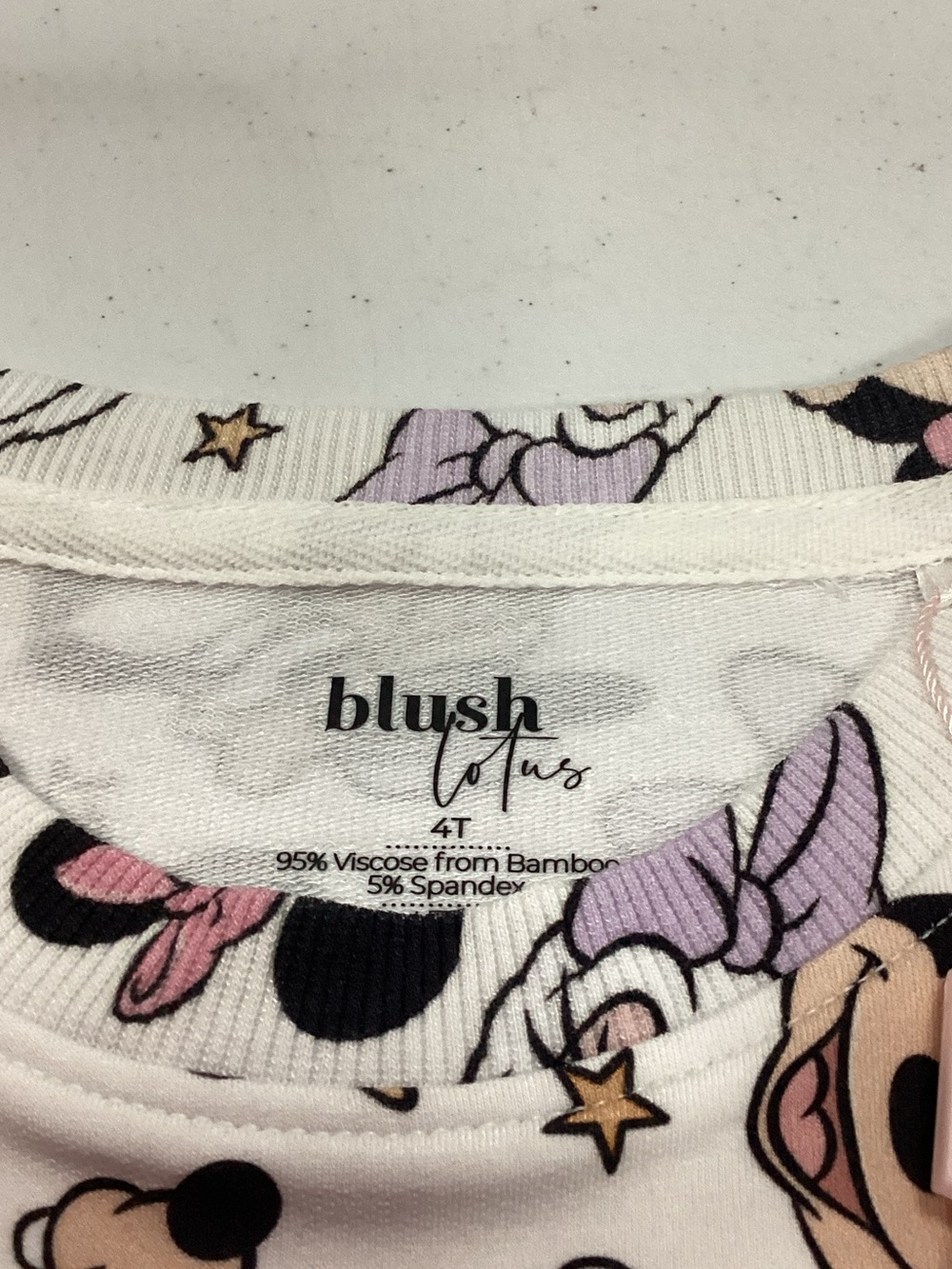 Blush Pink Floral & Character Hoodie Sweatshirt
